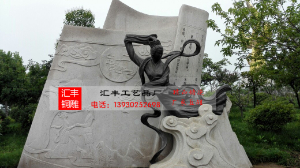 浙江大学居里夫人铜像雕塑